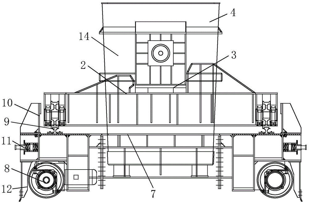 一种双车结构的钢包车的制作方法