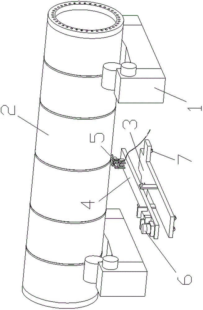 一种风电塔筒装备环缝自动打磨装置的制作方法