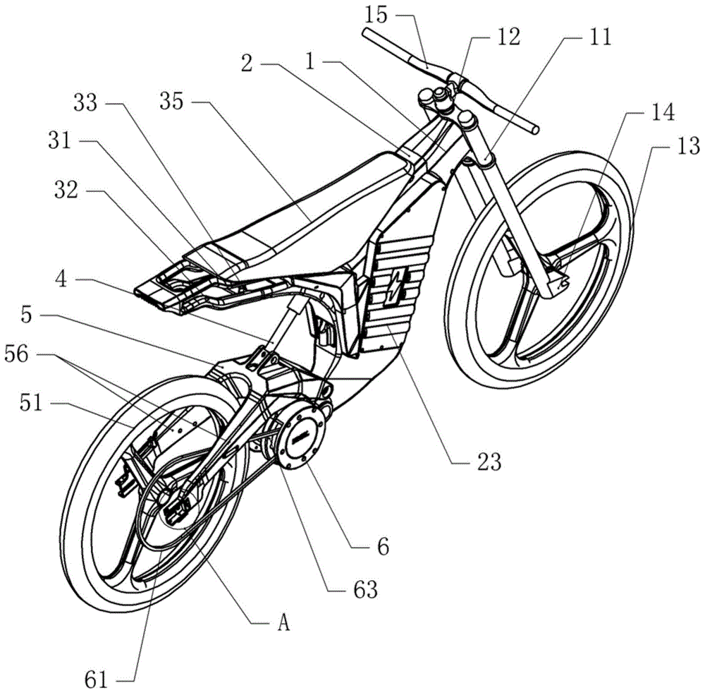 碳纤维便捷式电动摩托车的制作方法