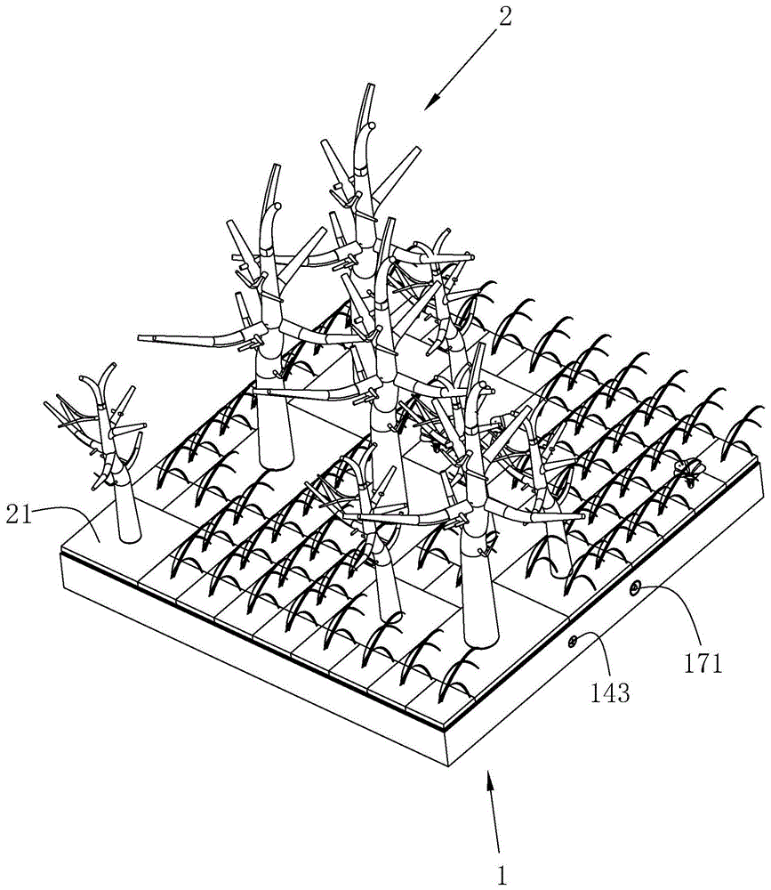 用于庭院景观模型的绿化模块的制作方法