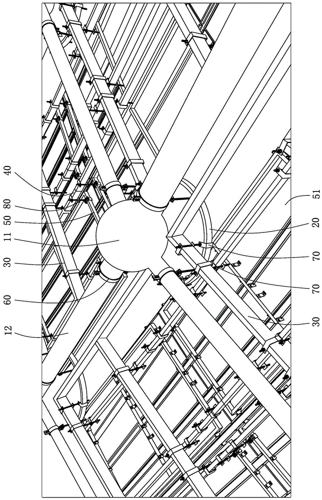 可调节单元式铝板天花结构的制作方法