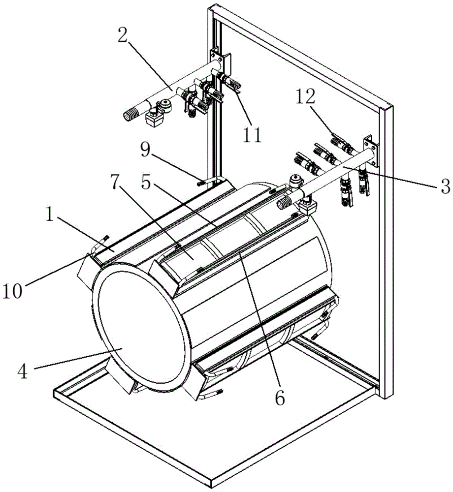 一种中频炉用磁轭冷却装置的制作方法