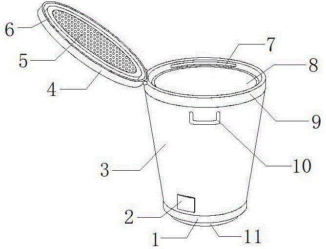 一种家居生活用垃圾桶的制作方法