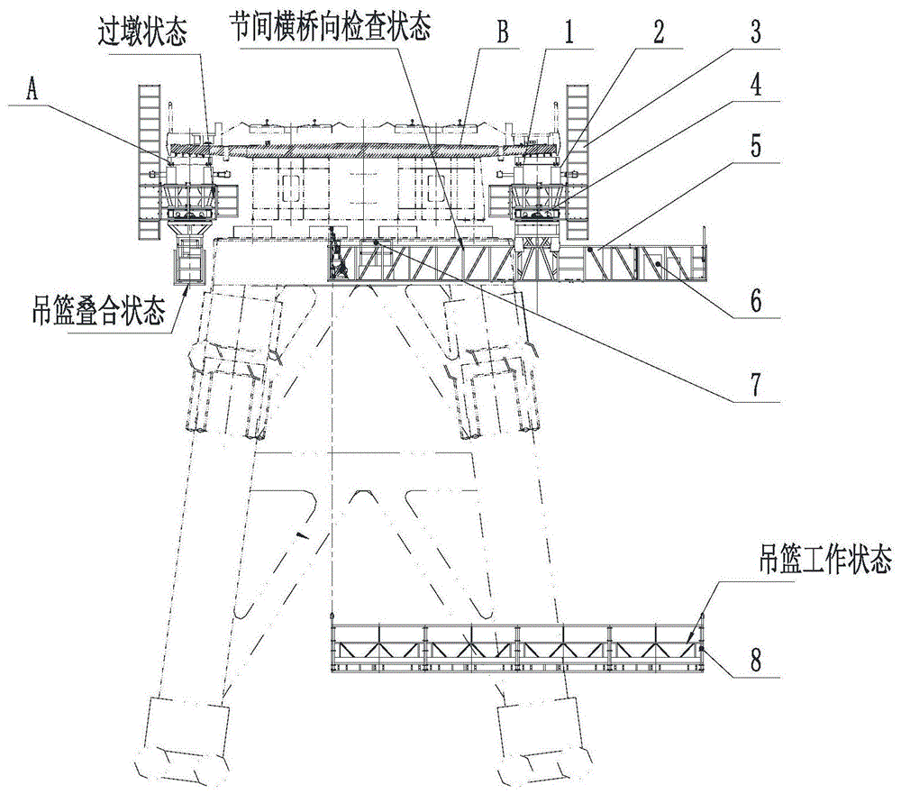 一种上承式铁路拱桥过墩桥检车的制作方法