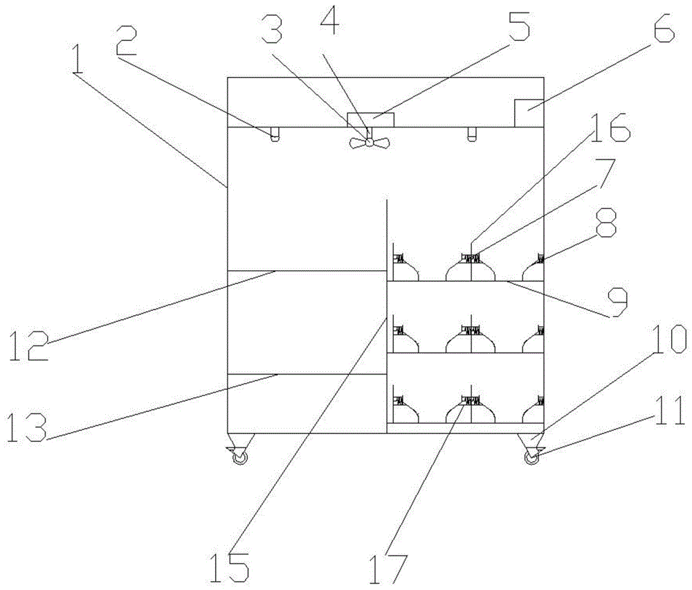 一种体育用品摆放架的制作方法