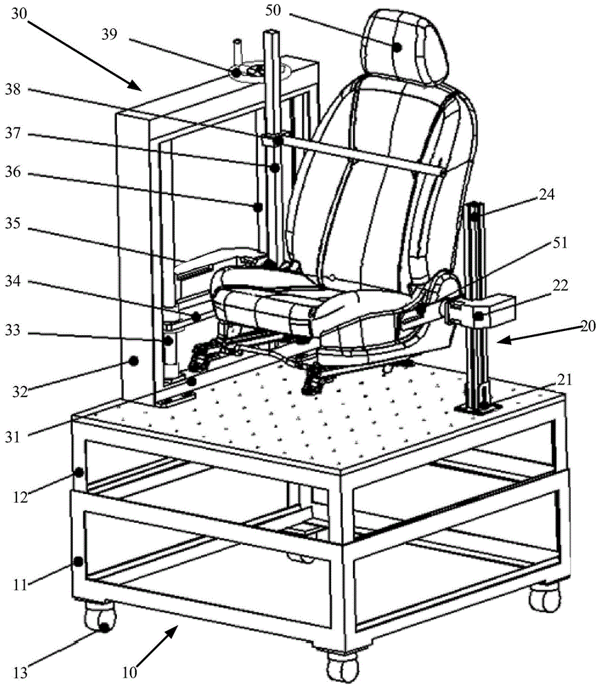 一种座椅调角器耐久检测装置的制作方法