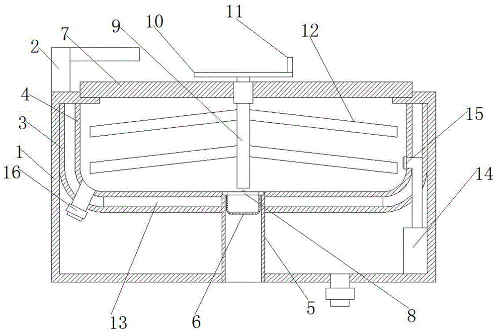 一种具有去农残和吸附重金属功能的水槽的制作方法