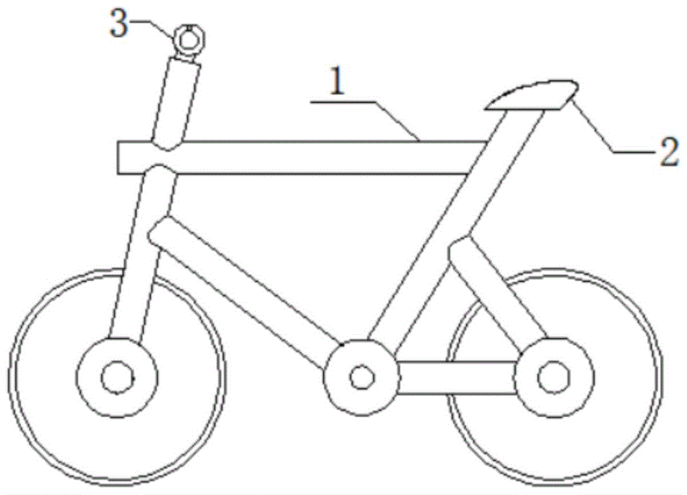 一种带有减震效果的自行车的制作方法