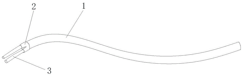 聚全氟乙丙烯外护套和聚乙烯内护套的电子连接器线结构的制作方法