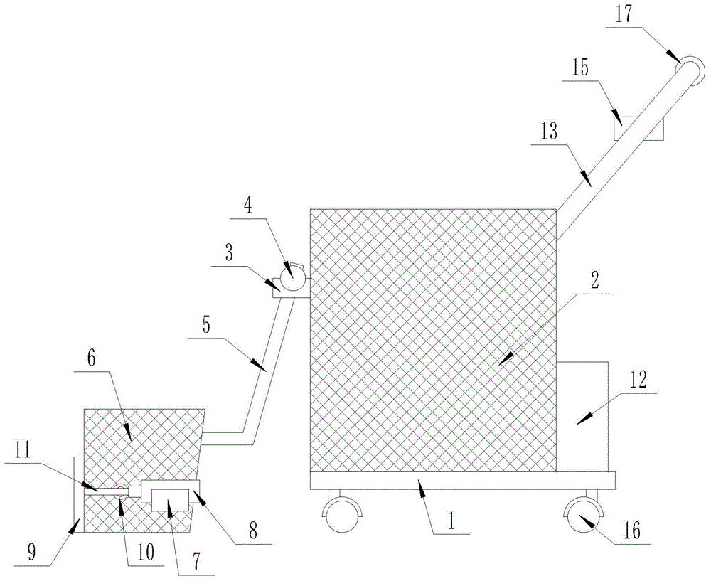 一种体育用品用收球车的制作方法