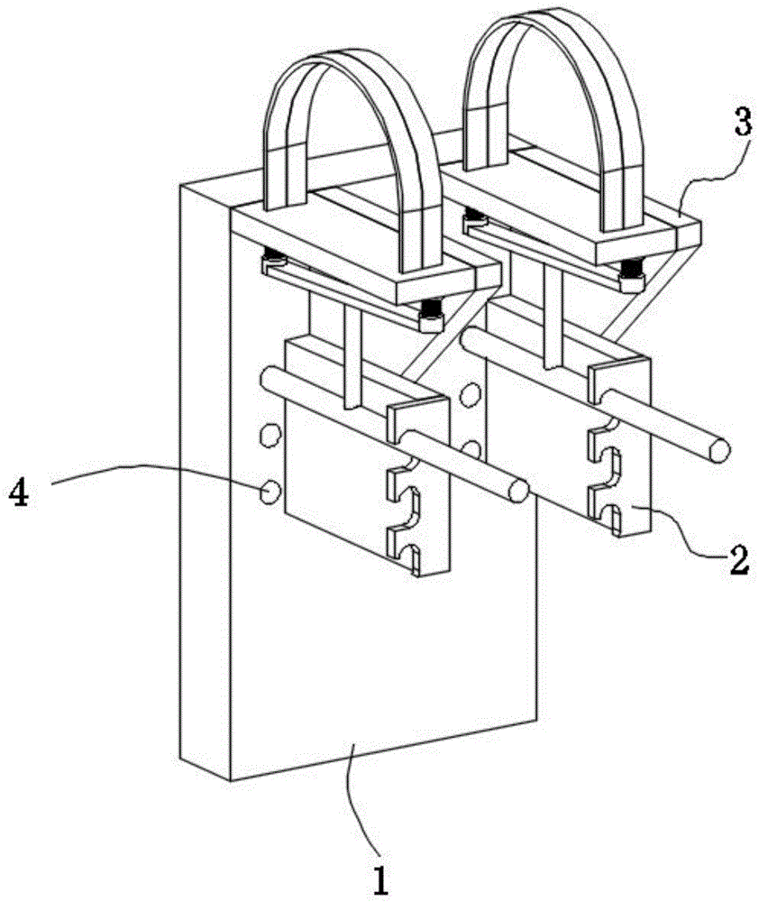 一种门执手面板的抛光机械夹持装置的制作方法