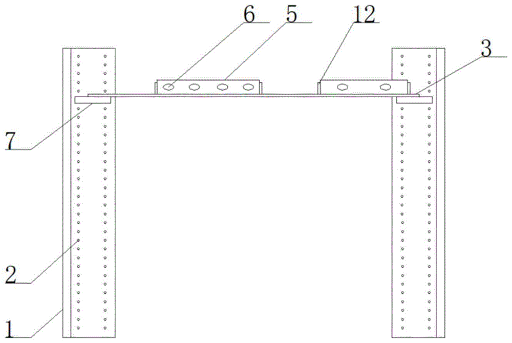 GGD柜母线槽安装梁的制作方法