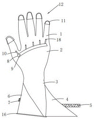 一种防卷边医用手套的制作方法