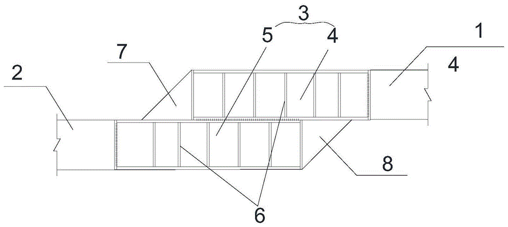 一种双层钢支撑用围檩转换结构的制作方法