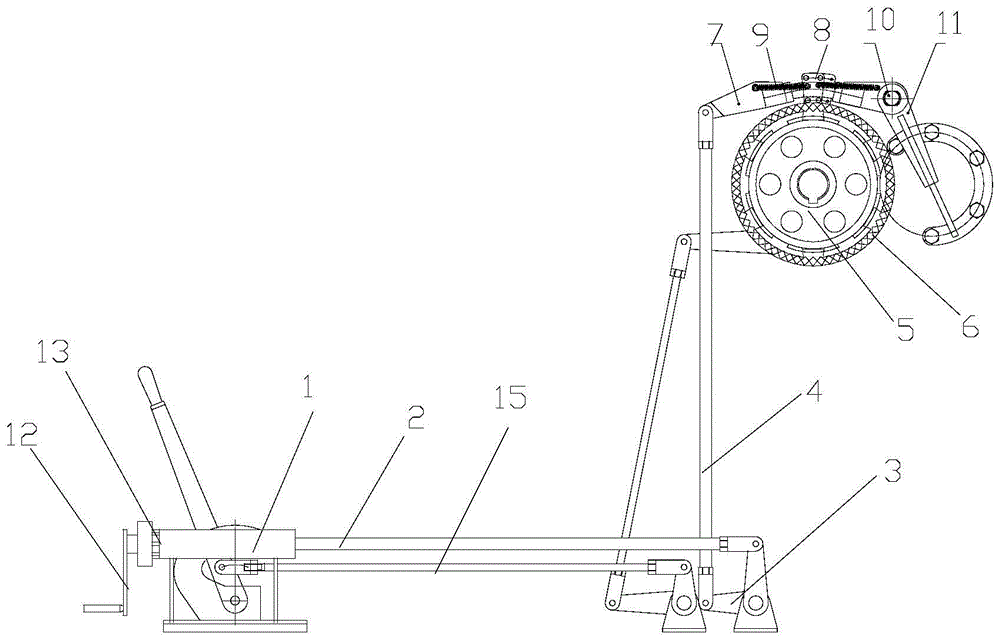游梁抽油机的刹车制动装置的制作方法