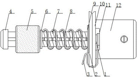 一种缝纫机的伸缩式夹线器的制作方法