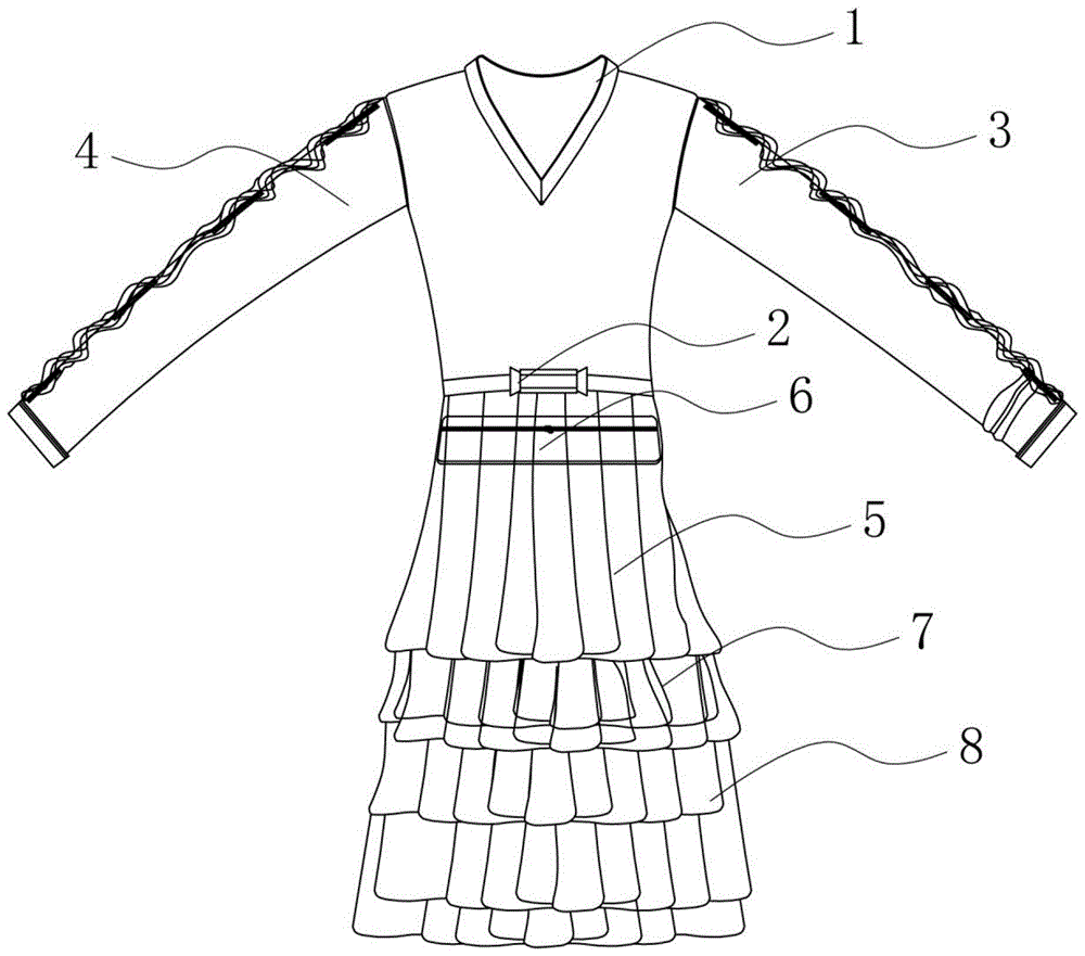 一种老年人外出旅游服装的制作方法