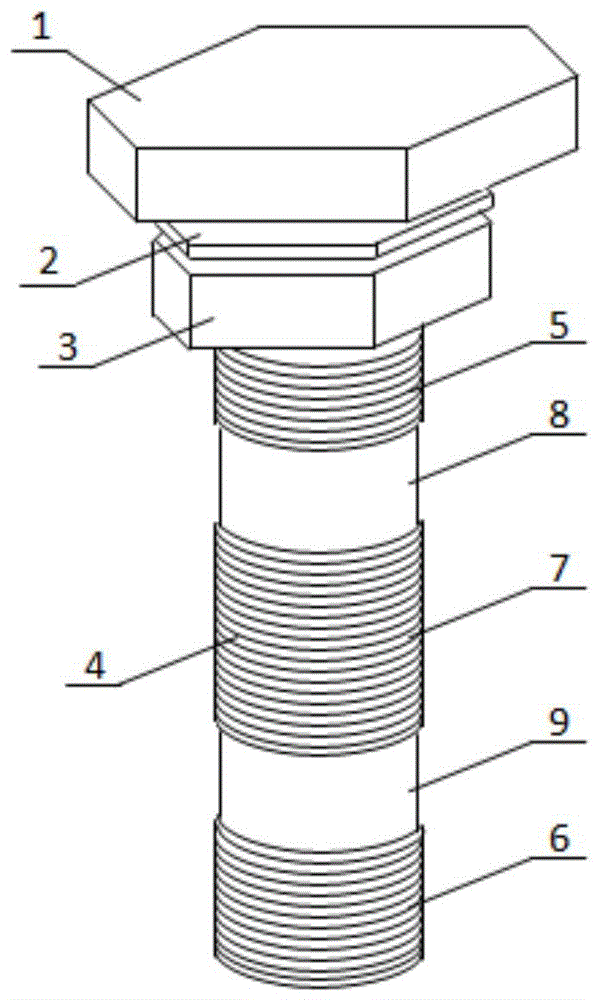 可拓展型新型螺栓紧固件的制作方法