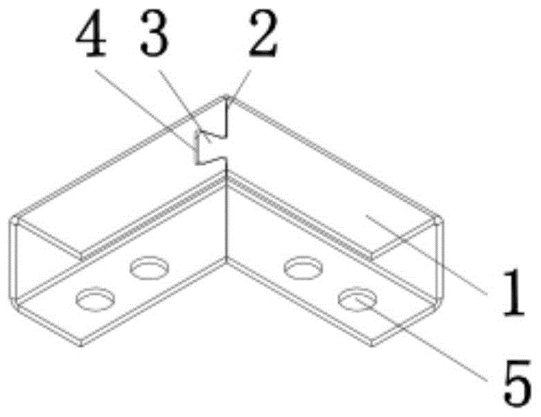 一种光伏模组用配合式钢边框角码的制作方法