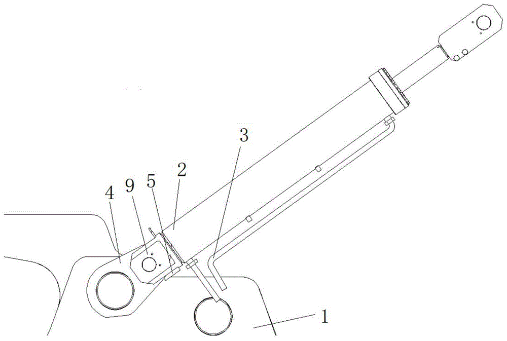 一种叉车倾斜油缸限位结构的制作方法