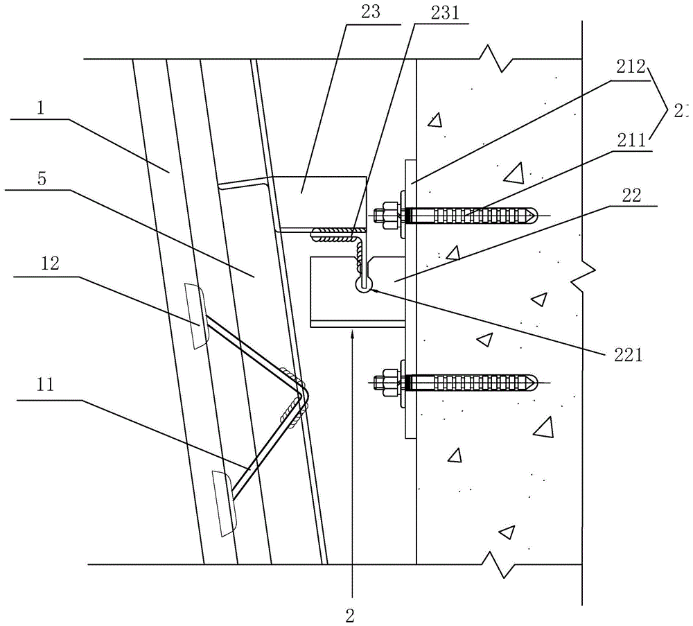 一种混凝土挂板安装结构的制作方法