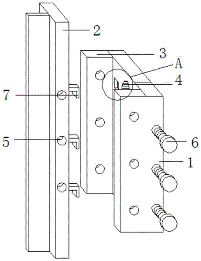 一种倾斜对立的电梯导轨支架的制作方法