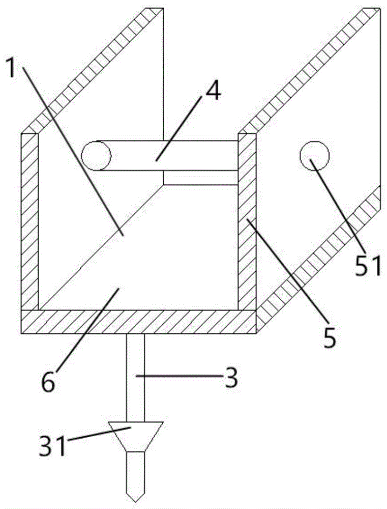 一种户外梯子底脚固定桩结构的制作方法