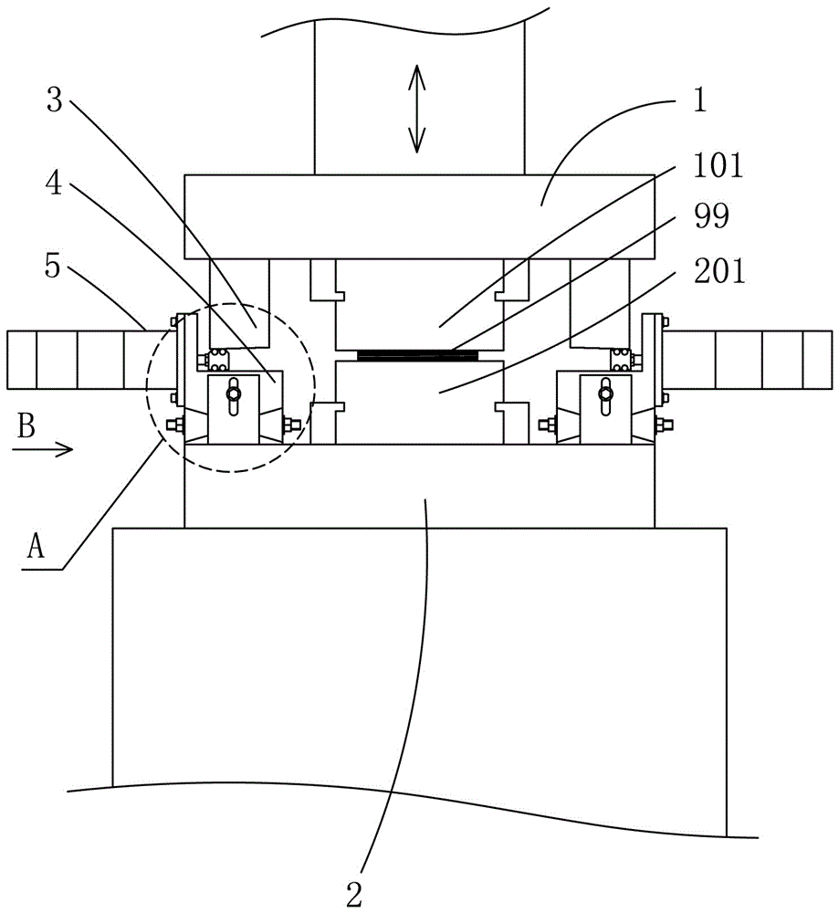 一种用于铜排软连接扩散焊机的施压行程渐进供给装置的制作方法