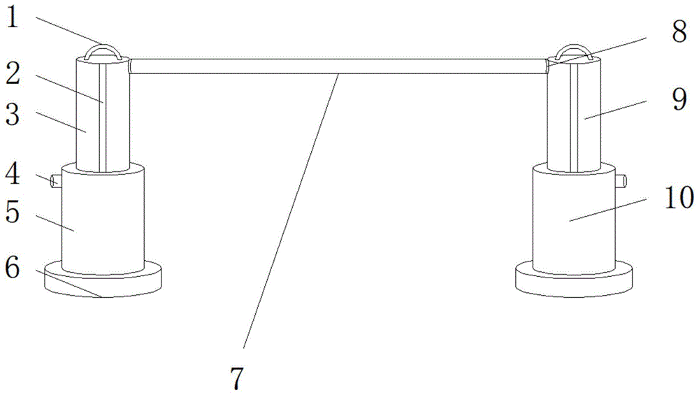 一种体育训练用跨栏架的制作方法