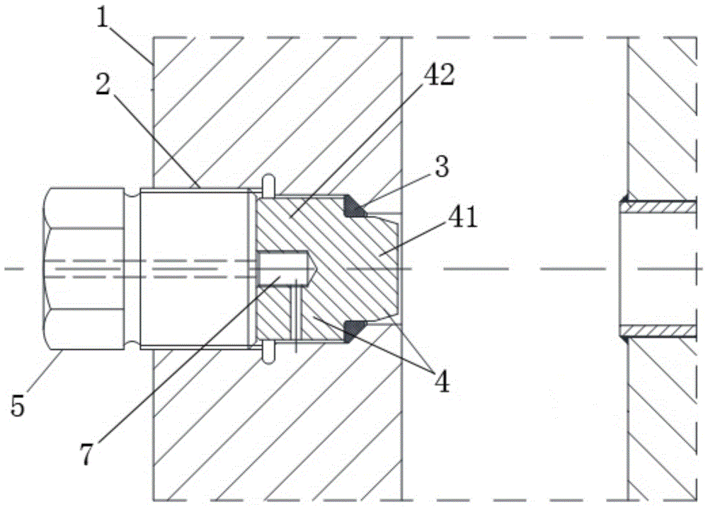 一种空冷器丝堵型管箱的双丝堵结构的制作方法