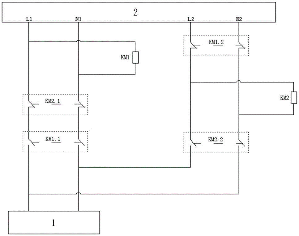 一种煤矿副井PLC控制柜电源切换装置的制作方法