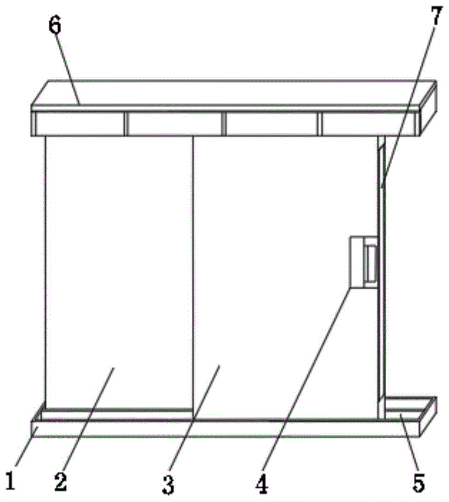 一种隔音效果好的轻钢框架内嵌式推拉门的制作方法
