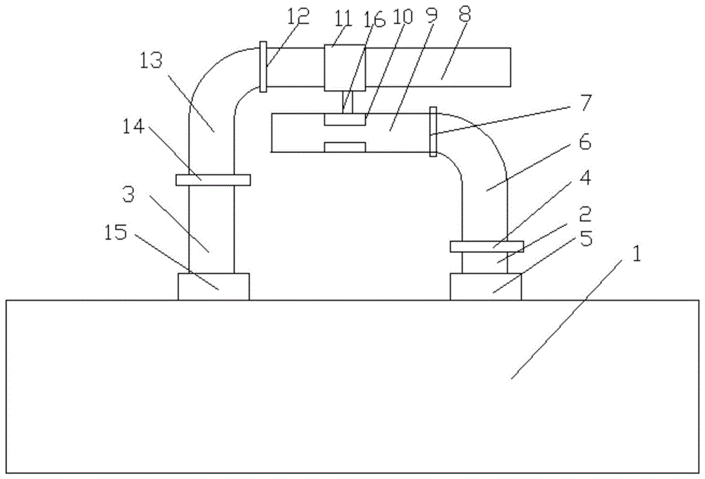一种燃气表与柔性气管的连接组件装置的制作方法
