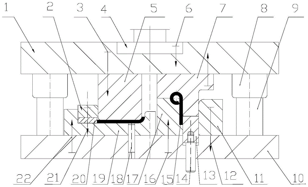 一种通用立式卷耳环弯曲模具的制作方法