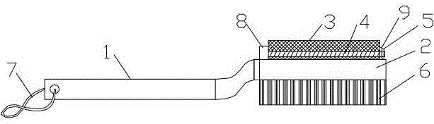 一种丝瓜络清洁刷的制作方法