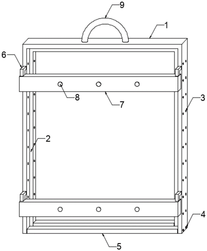 一种方便安装的装饰壁画固定框的制作方法