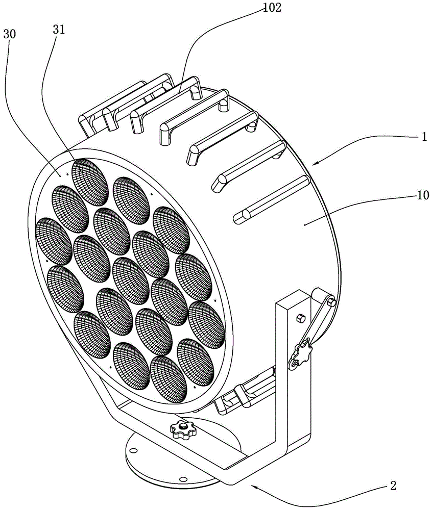 一种led探照灯的制作方法