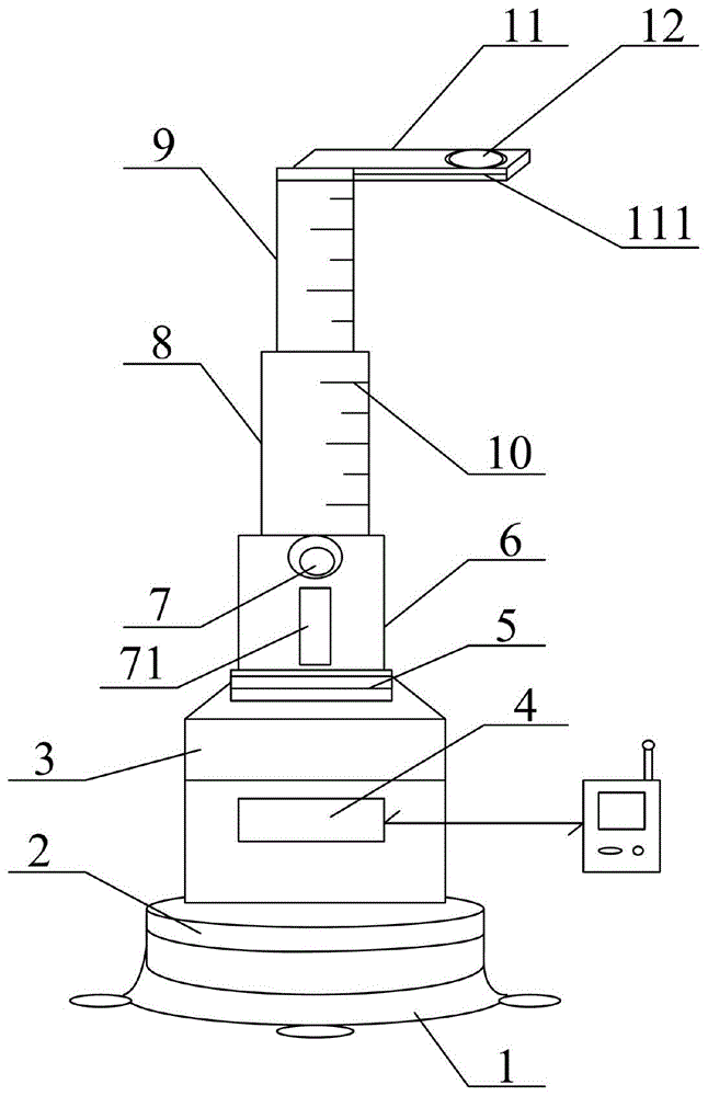 一种建筑工程检测用加固型塔尺的制作方法