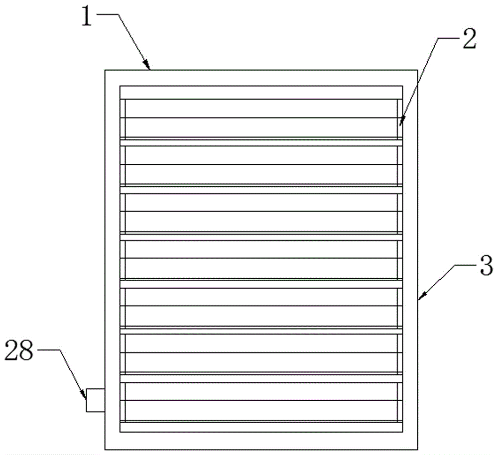 一种带密封材料的手动百叶窗的制作方法