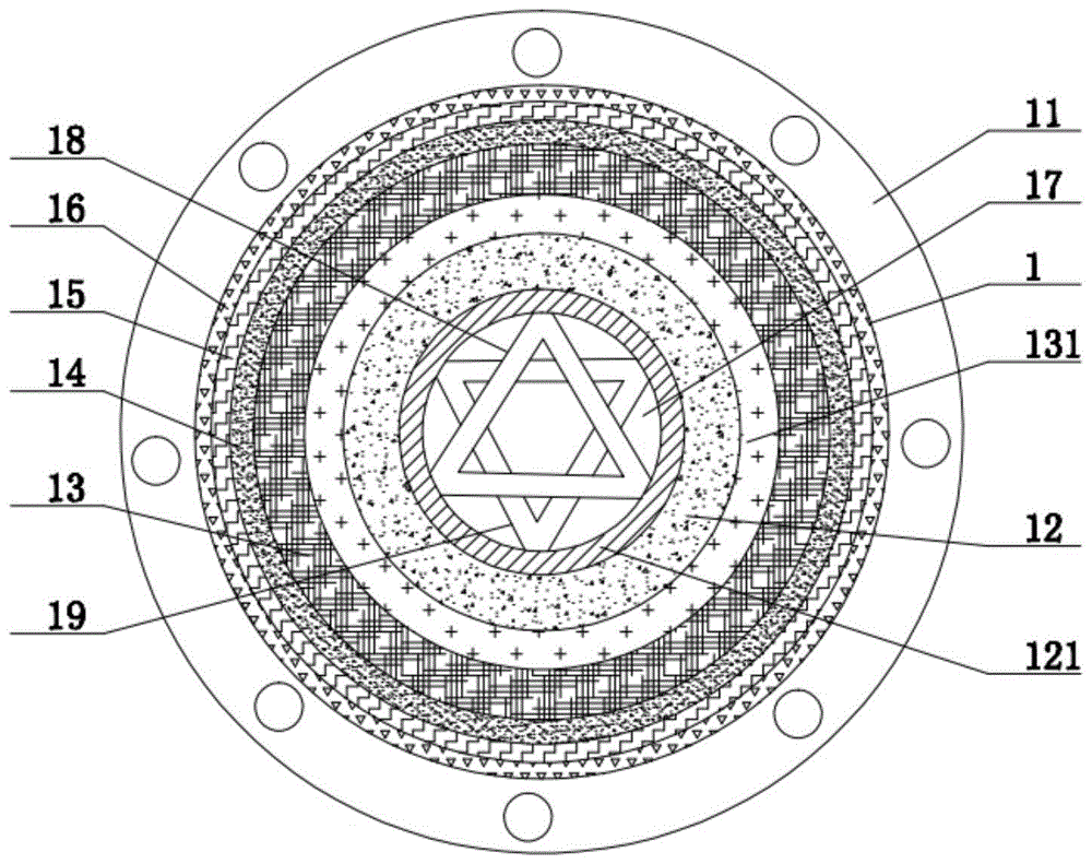 一种免胶垫热滚塑管道的制作方法