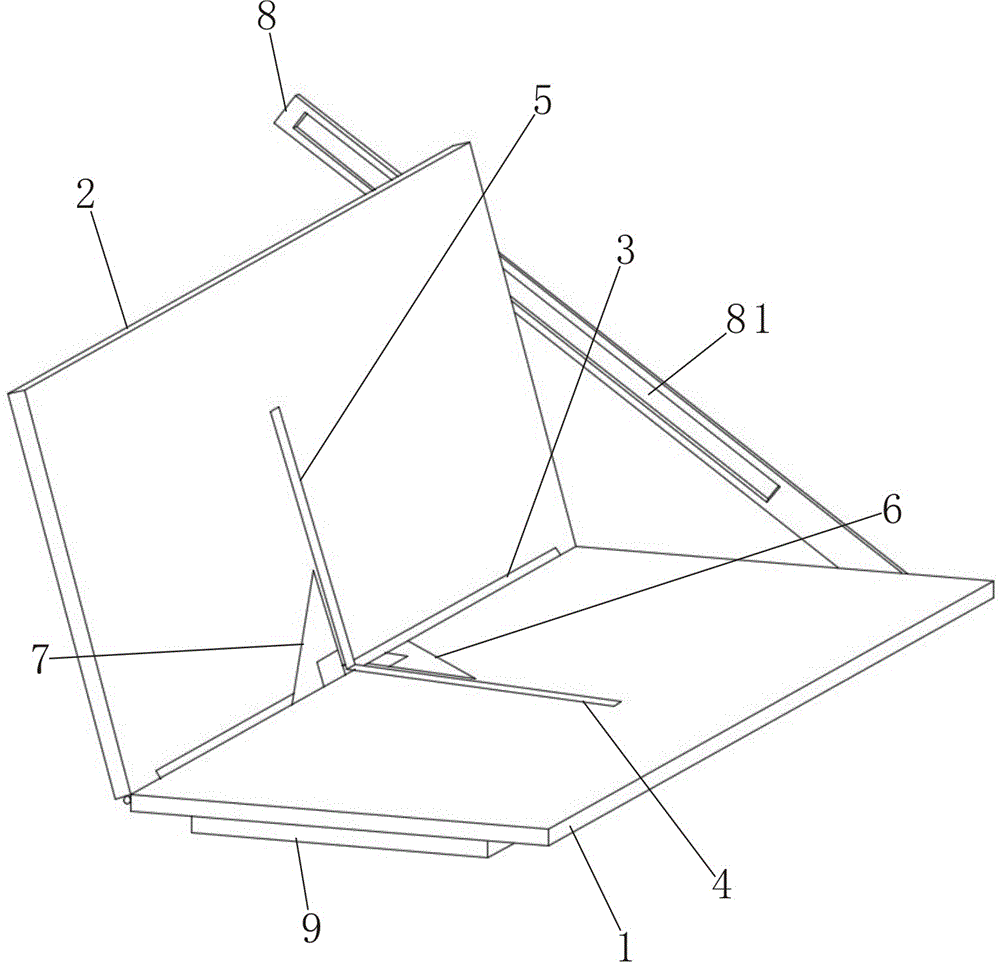 一种二面角的平面角教学演示器的制作方法