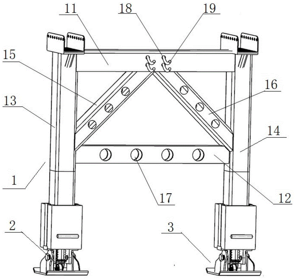 一种可辅助半挂车驾驶的升降支撑装置的制作方法