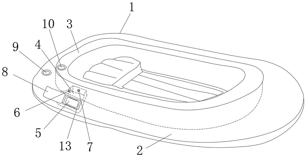 一种新型结构的一键充气船的制作方法