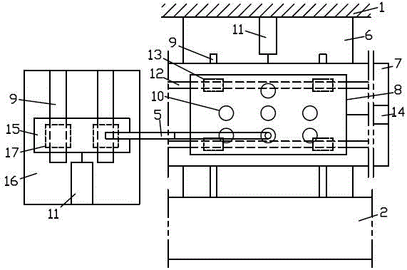 浇注机二次接种结构的制作方法