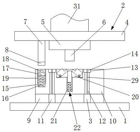 一种金属连接件用冲压模具的制作方法