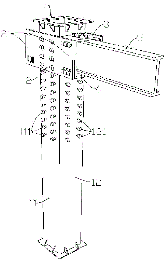 一种箱型柱与H型钢梁的装配节点的制作方法
