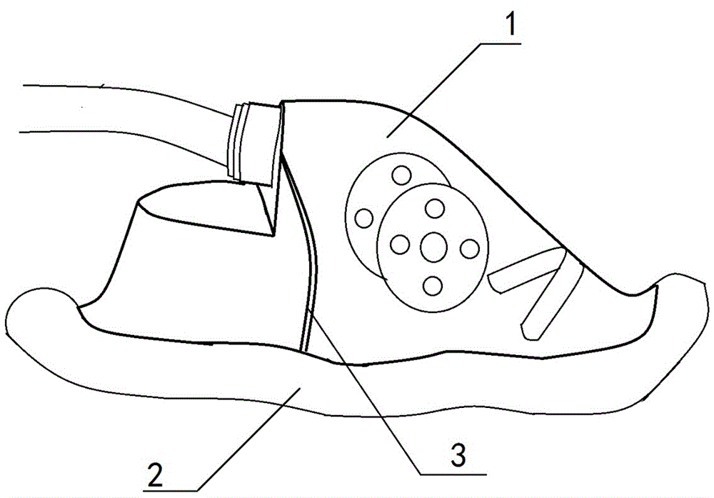 一种气囊式氧气面罩的制作方法
