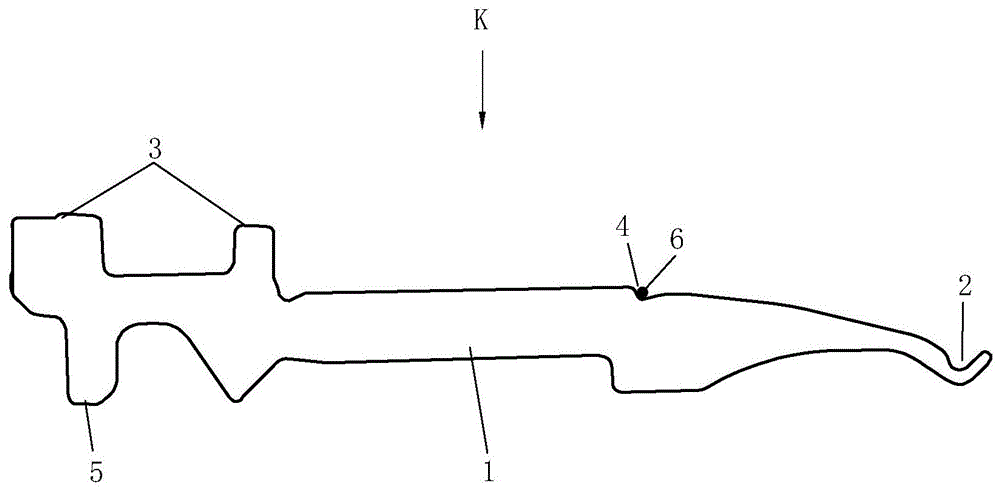 一种编织横机用移圈针的制作方法