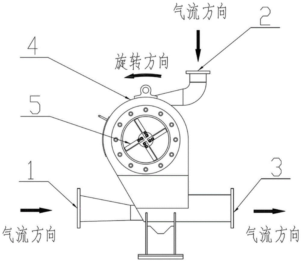 蜗壳式湿胶风送装置的制作方法