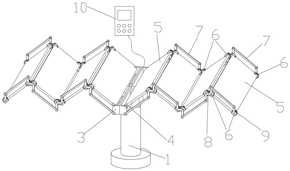 一种太阳能板自动折叠装置的制作方法